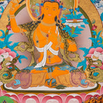 Hand-Painted Manjushri Thangka - Sacred Tibetan Art