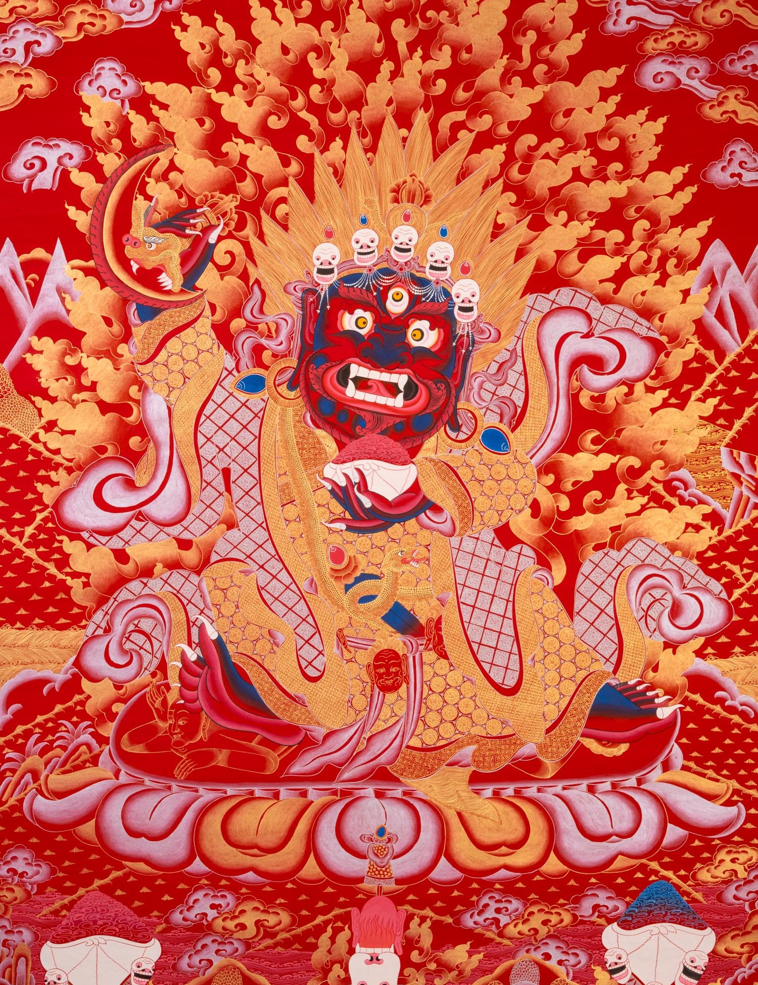 Mahakala Thangka - Handpainted Buddhist Art