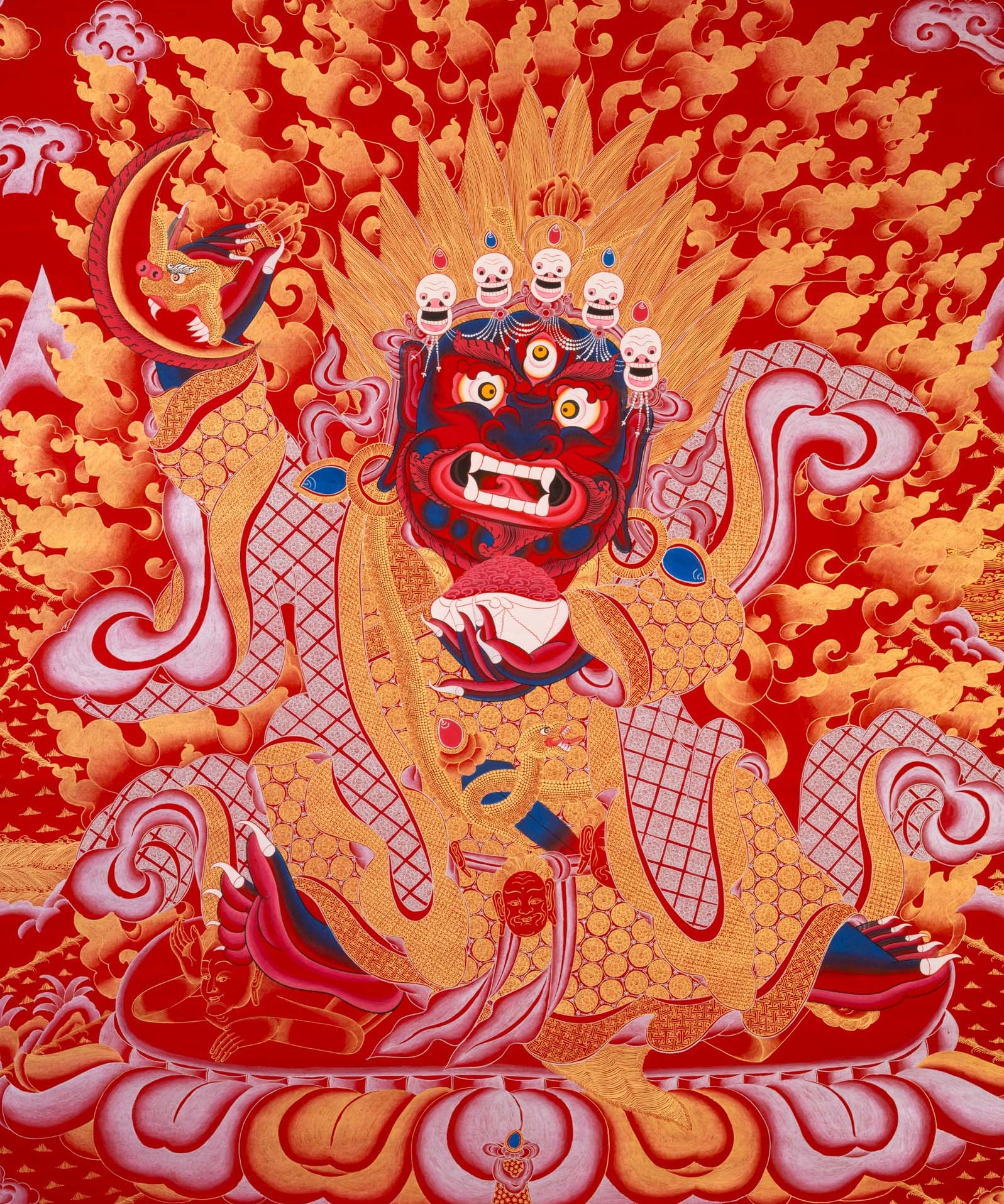Mahakala Thangka - Handpainted Buddhist Art