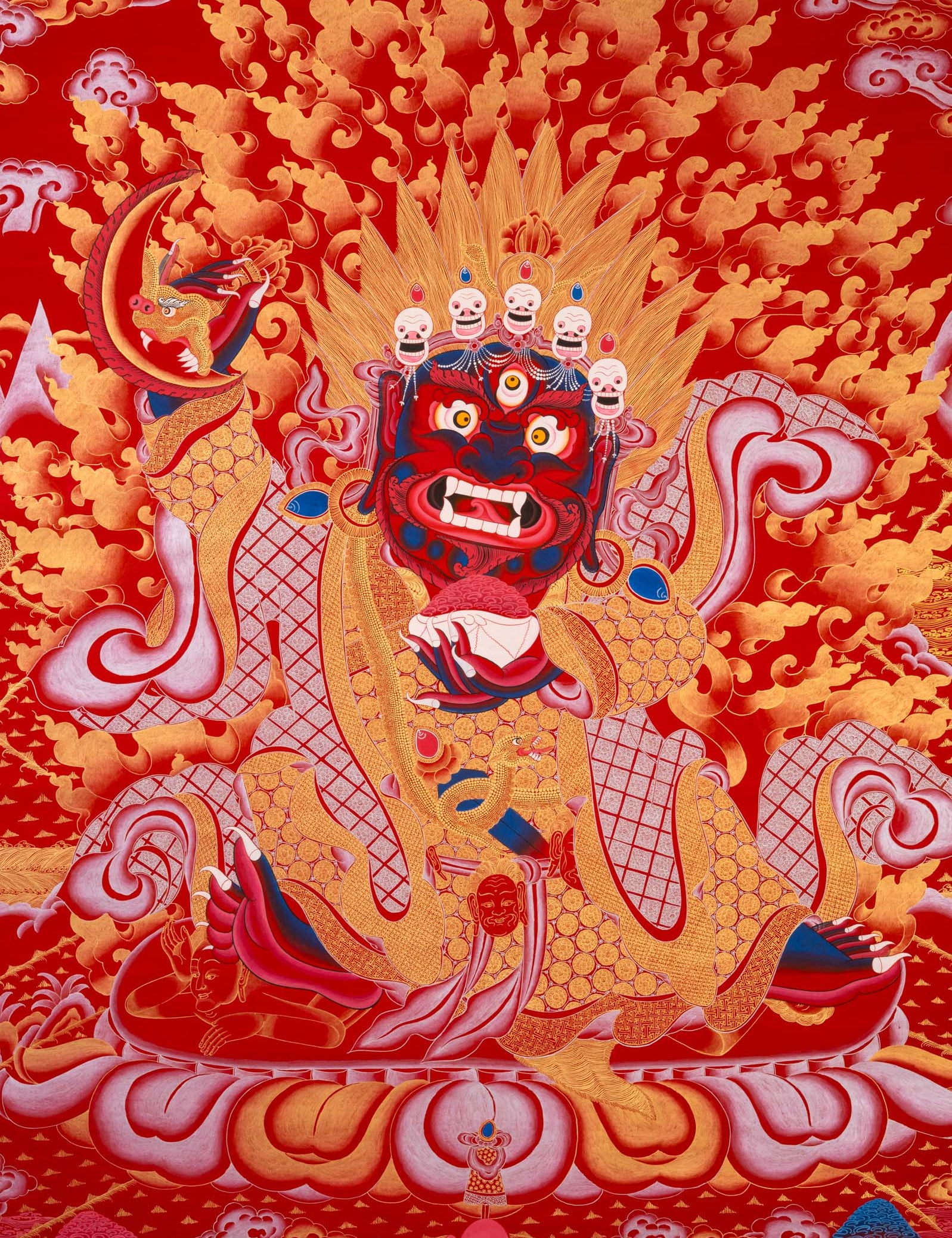 Mahakala Thangka - Handpainted Buddhist Art