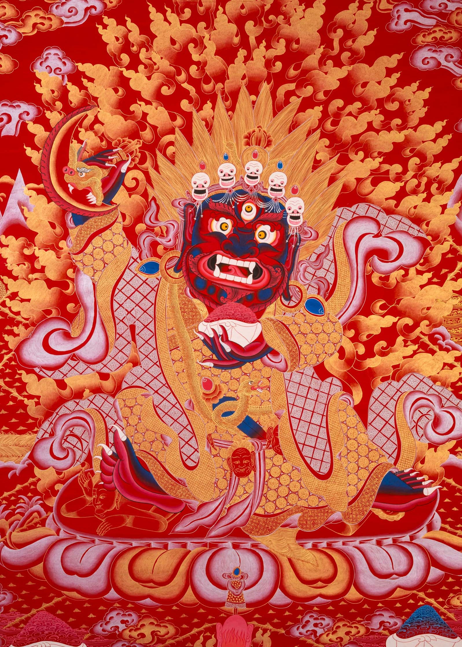 Mahakala Thangka - Handpainted Buddhist Art
