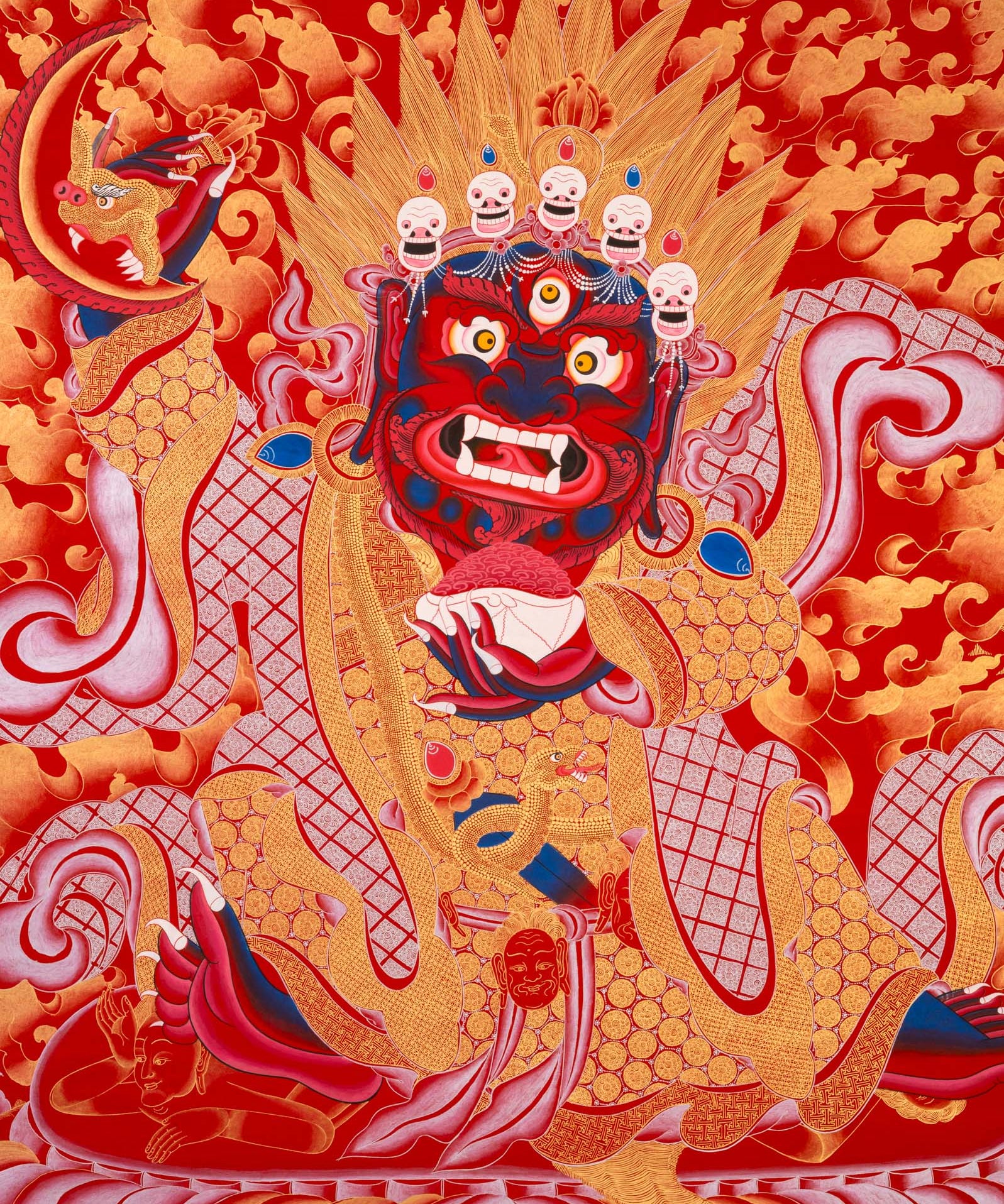 Mahakala Thangka - Handpainted Buddhist Art