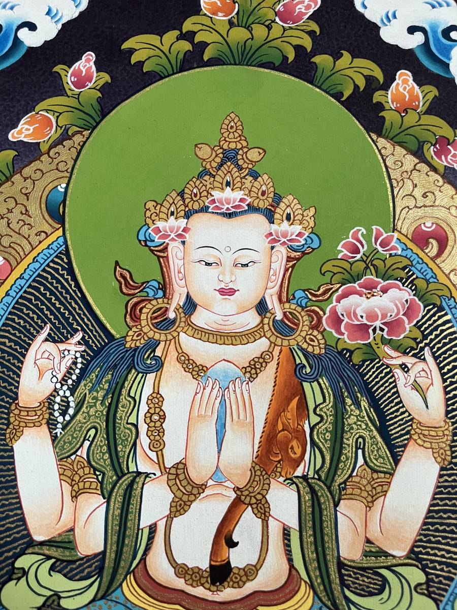 Chengrezi Thangka  – Handpainted Tibetan Art 