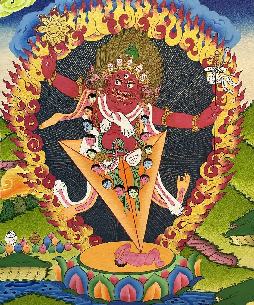Vajrakilaya Thangka  - Wrathful deity 