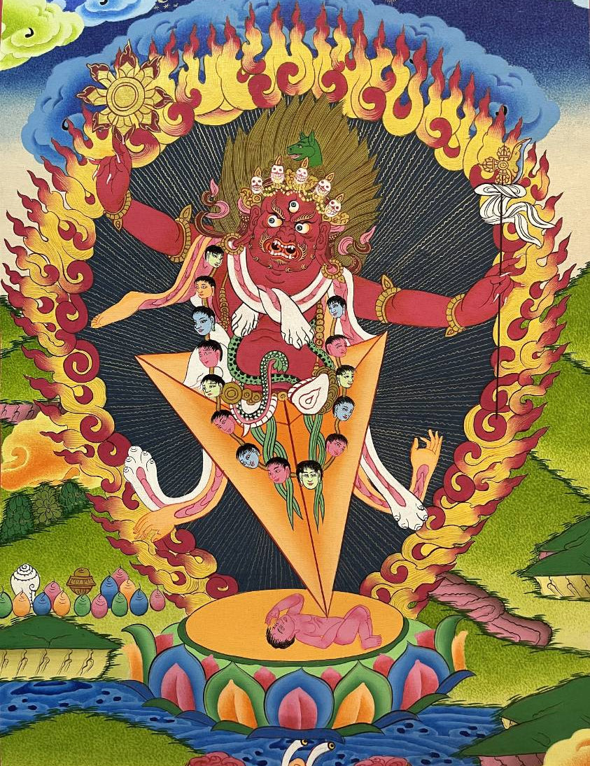 Vajrakilaya Thangka  - Wrathful deity 