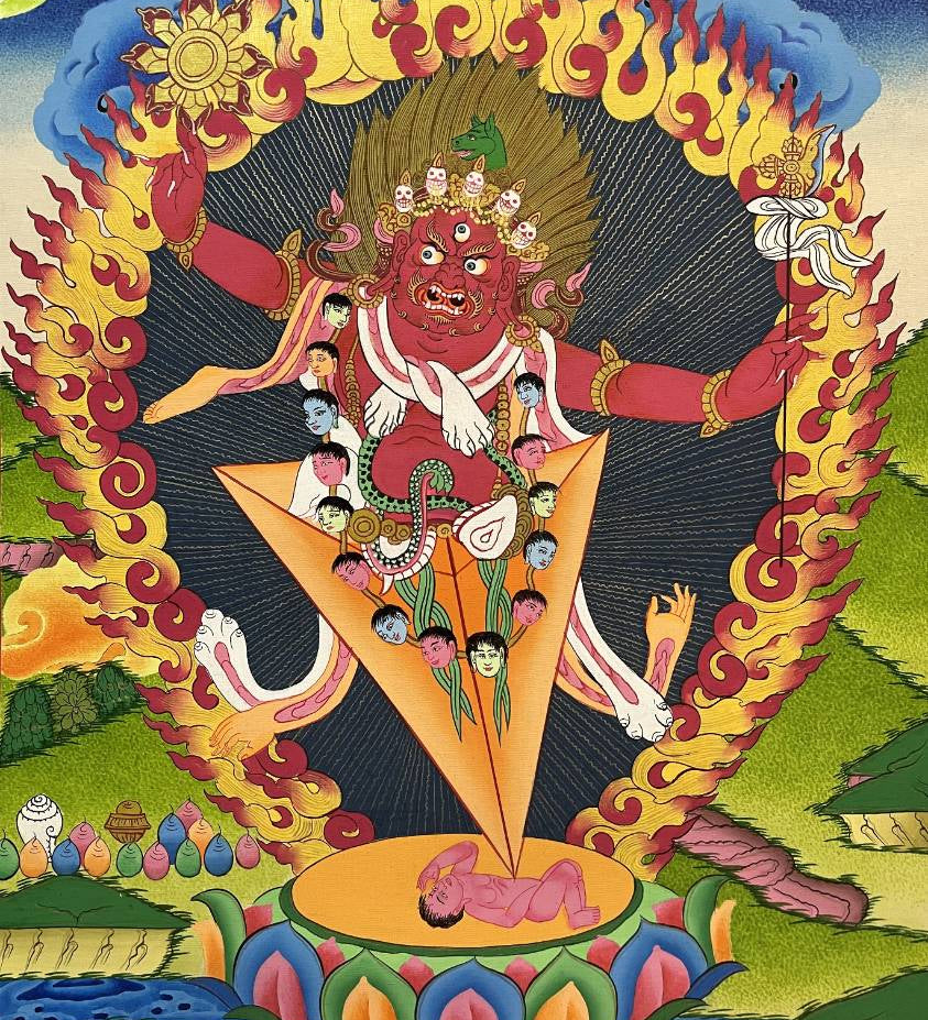 Vajrakilaya Thangka  - Wrathful deity 