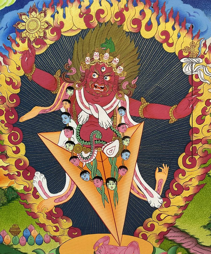 Vajrakilaya Thangka  - Wrathful deity 