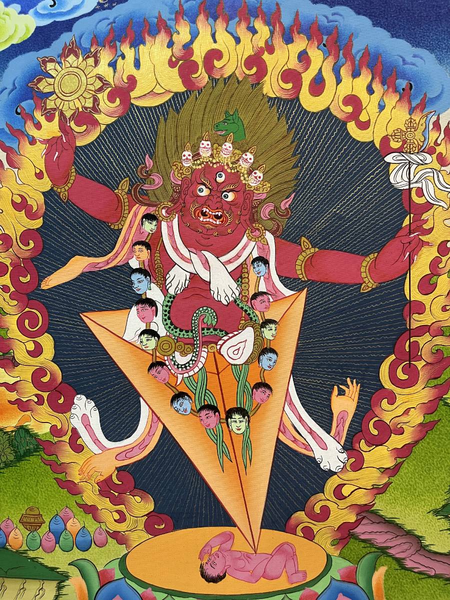 Vajrakilaya Thangka  - Wrathful deity 