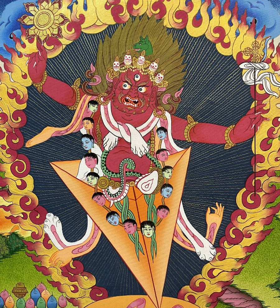 Vajrakilaya Thangka  - Wrathful deity 