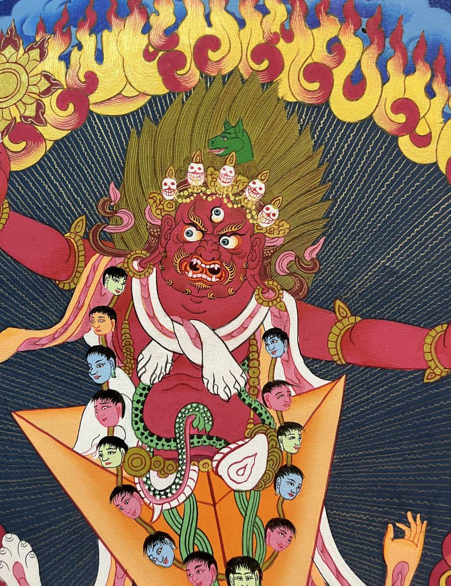 Vajrakilaya Thangka  - Wrathful deity 