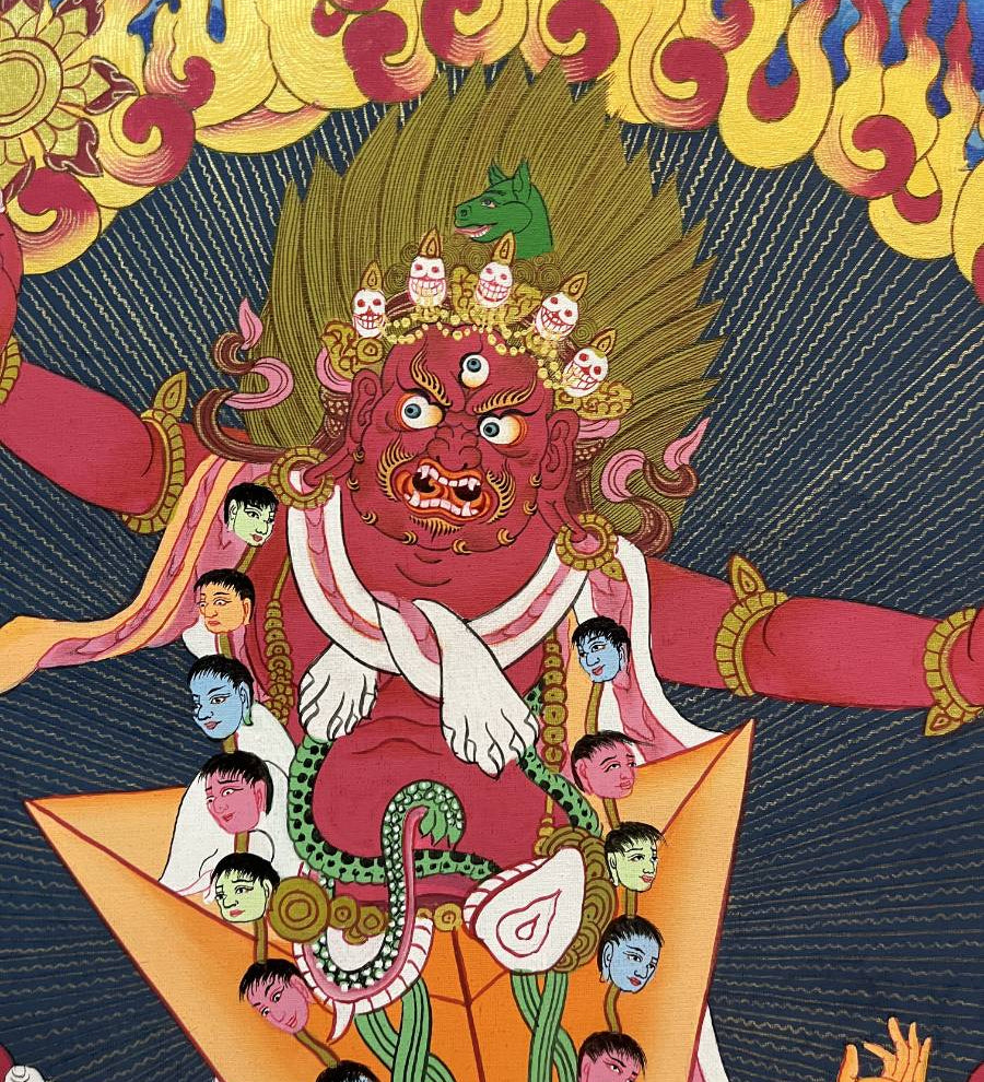 Vajrakilaya Thangka  - Wrathful deity 