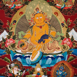 sacred zambhala buddhist thangka art for meditation room