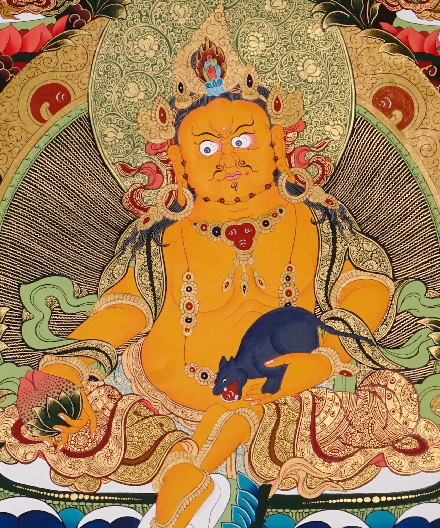 sacred zambhala buddhist thangka art for meditation room