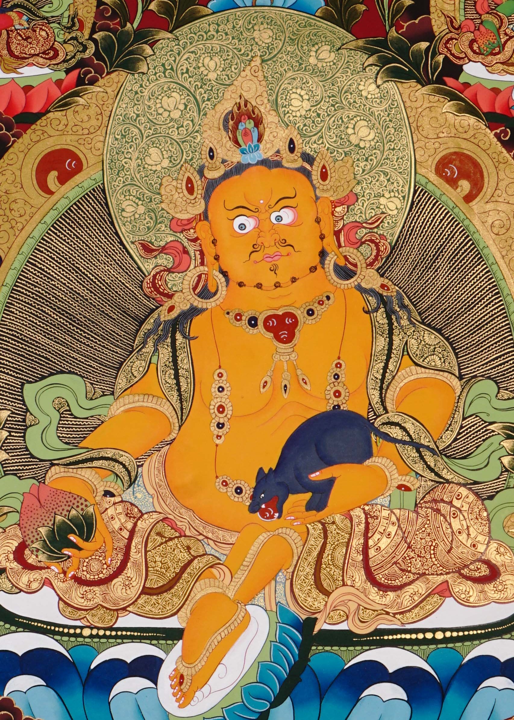 sacred zambhala buddhist thangka art for meditation room