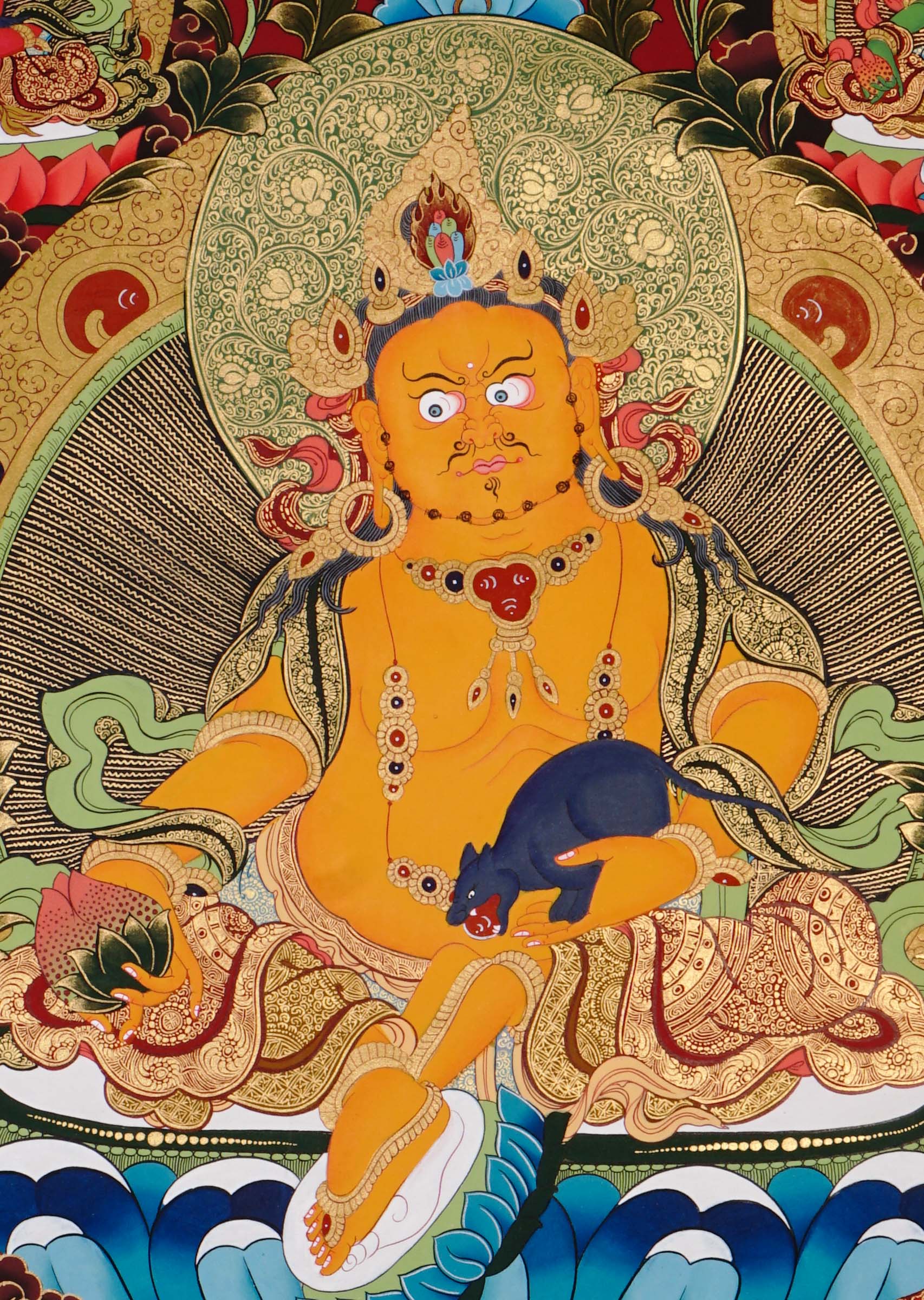 sacred zambhala buddhist thangka art for meditation room