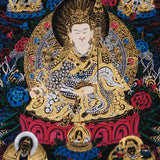 handmade padmasambhava thangka for meditation altar