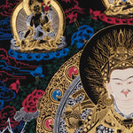 handmade padmasambhava thangka for meditation altar