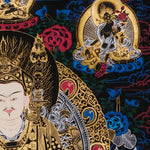 handmade padmasambhava thangka for meditation altar