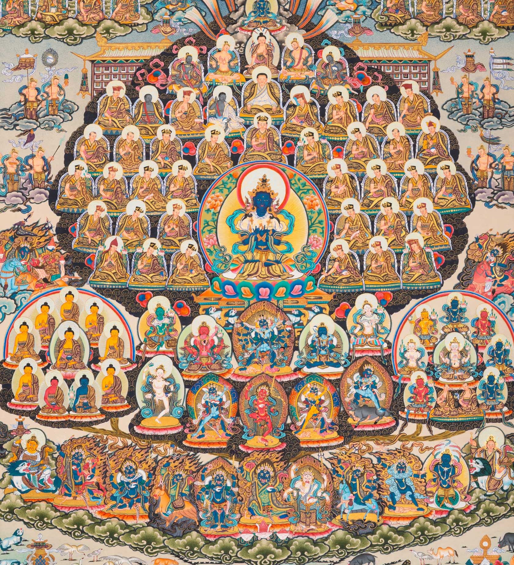 Vajradhara Thangka - Sacred Tibetan Painting