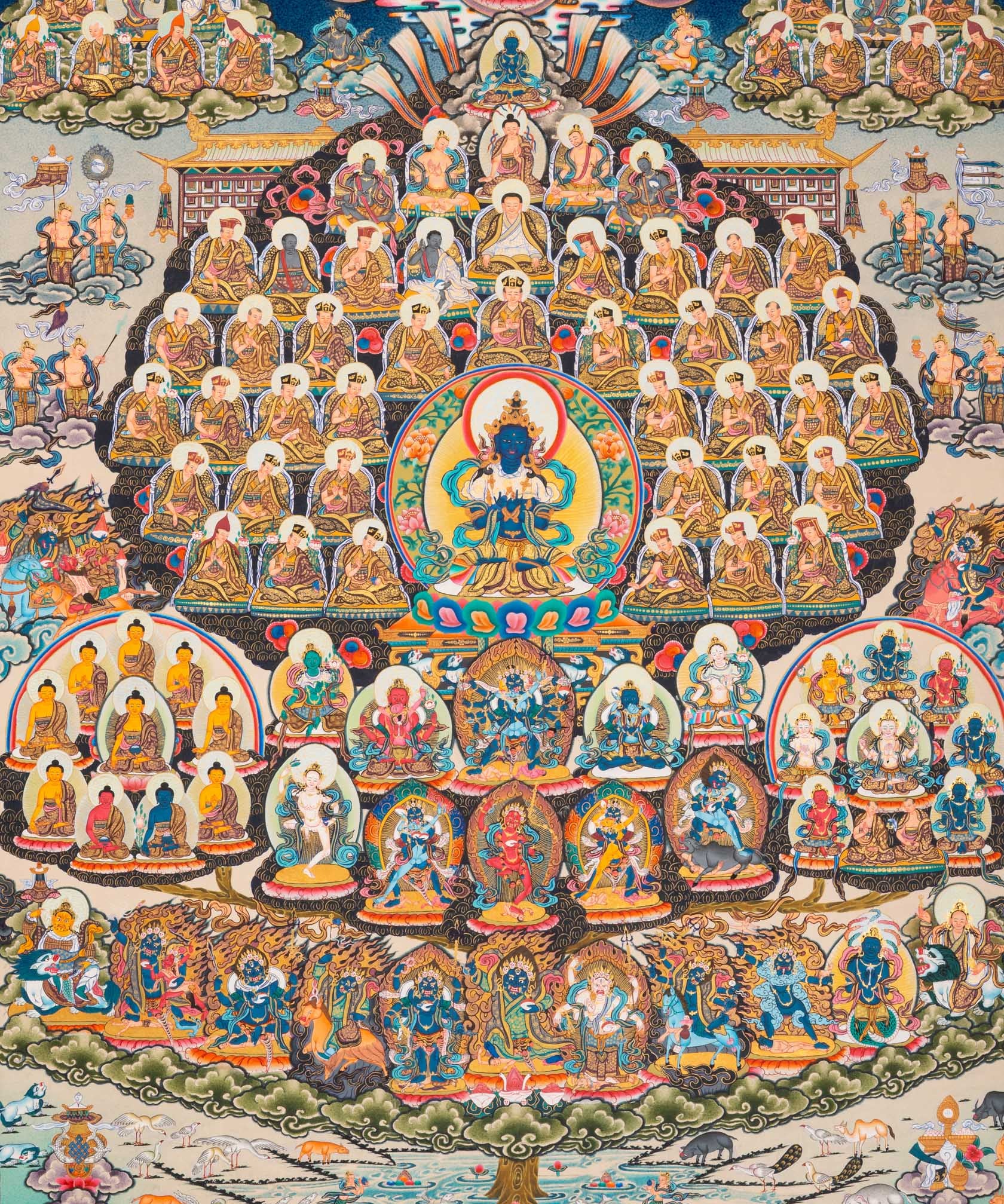 Vajradhara Thangka - Sacred Tibetan Painting