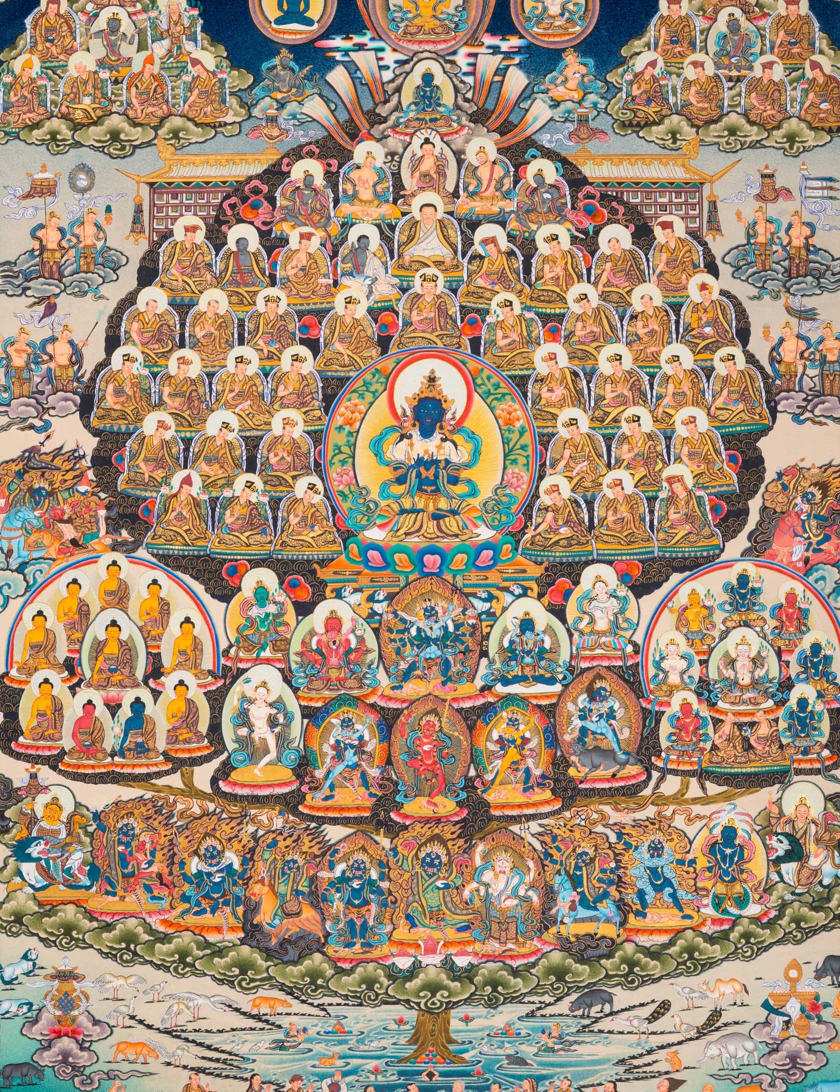 Vajradhara Thangka - Sacred Tibetan Painting