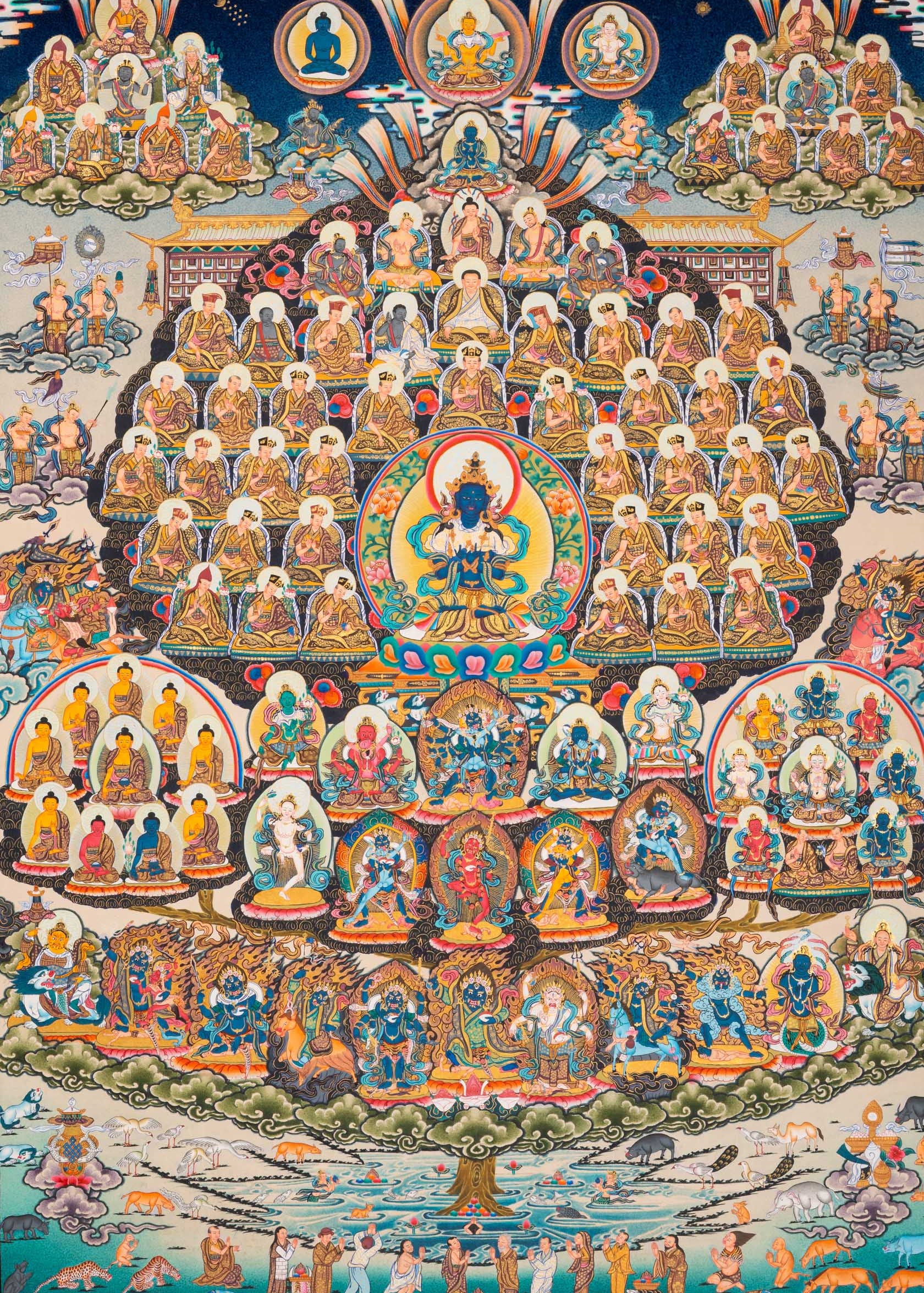 Vajradhara Thangka - Sacred Tibetan Painting