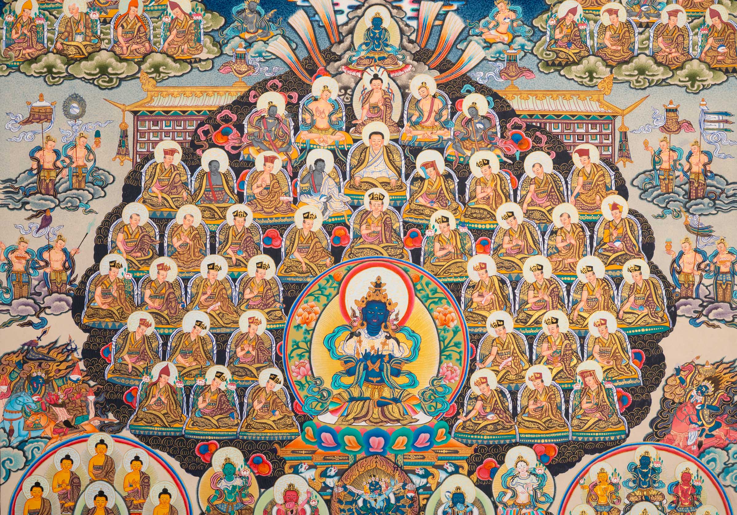 Vajradhara Thangka - Sacred Tibetan Painting