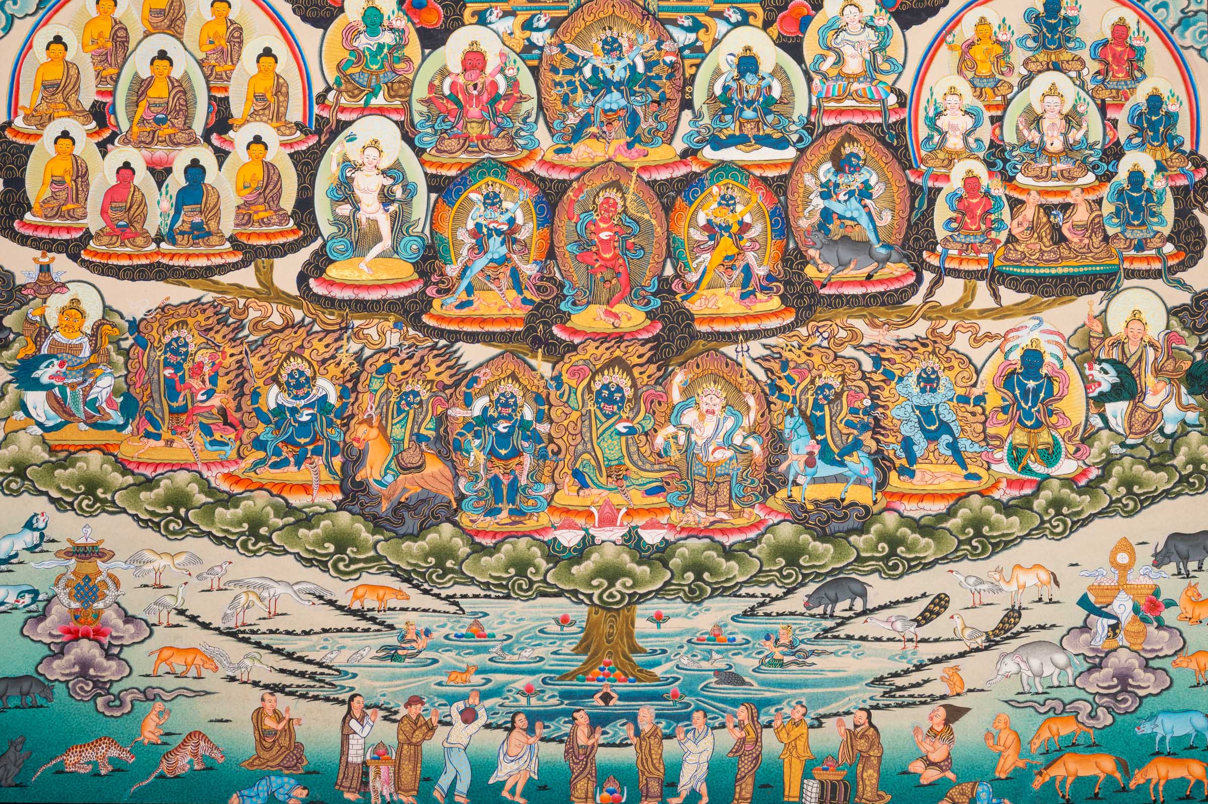 Vajradhara Thangka - Sacred Tibetan Painting
