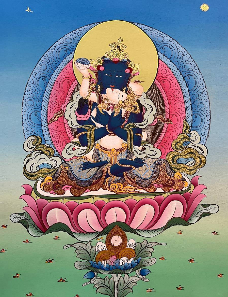 Vajradhara Shakti Thangka Painting
