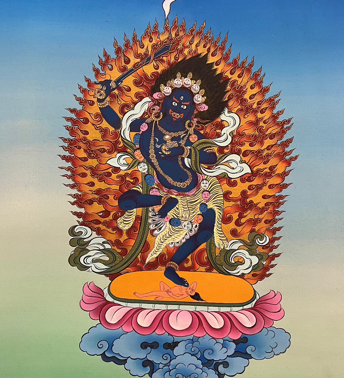 Yeshe Walmo - Semi-Wrathful Protector Deity  Dudjom 
