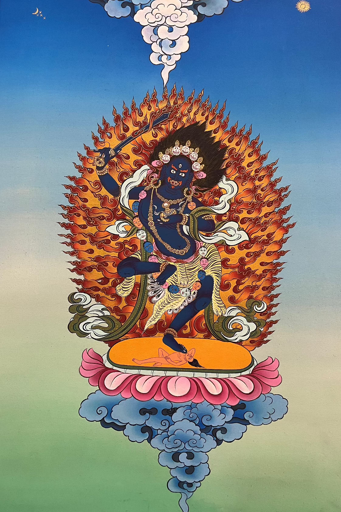 Yeshe Walmo - Semi-Wrathful Protector Deity  Dudjom 