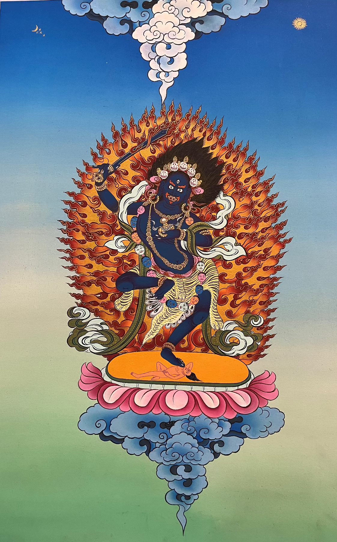 Yeshe Walmo - Semi-Wrathful Protector Deity  Dudjom 