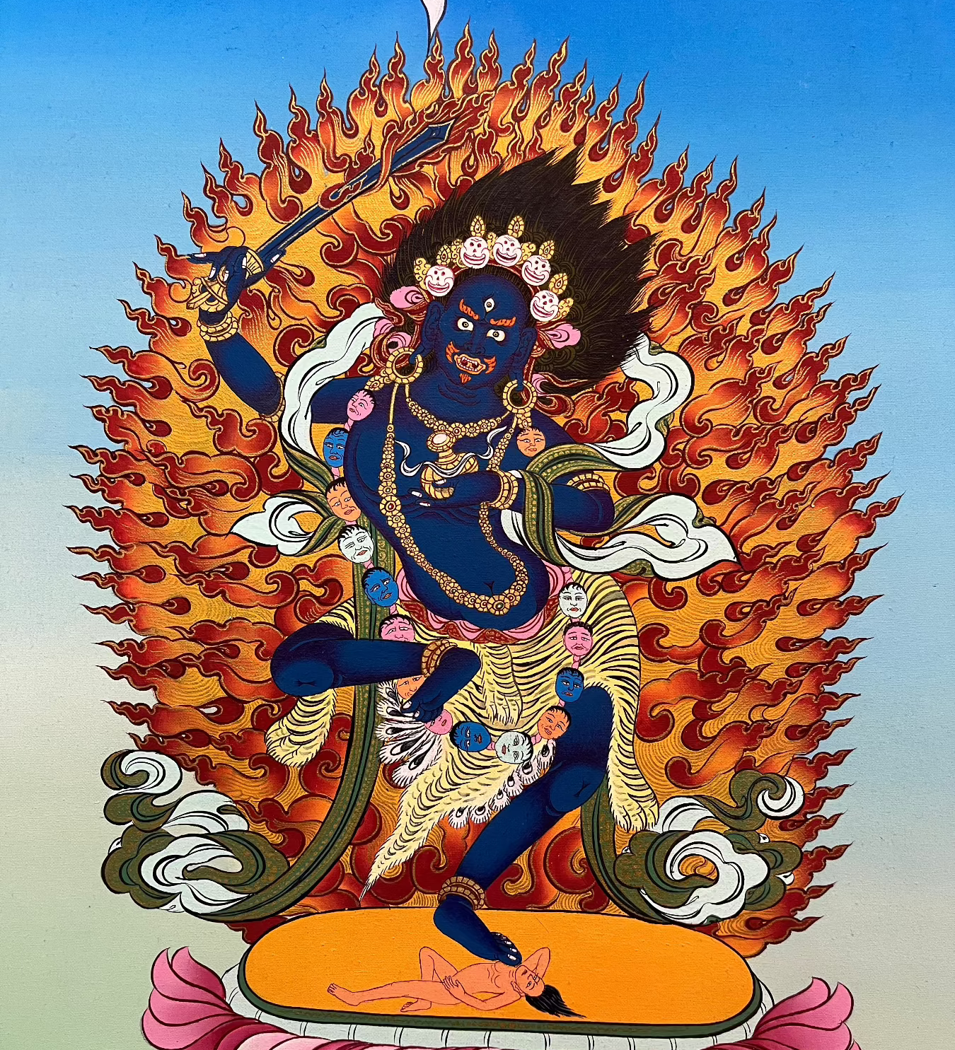 Yeshe Walmo - Semi-Wrathful Protector Deity  Dudjom 
