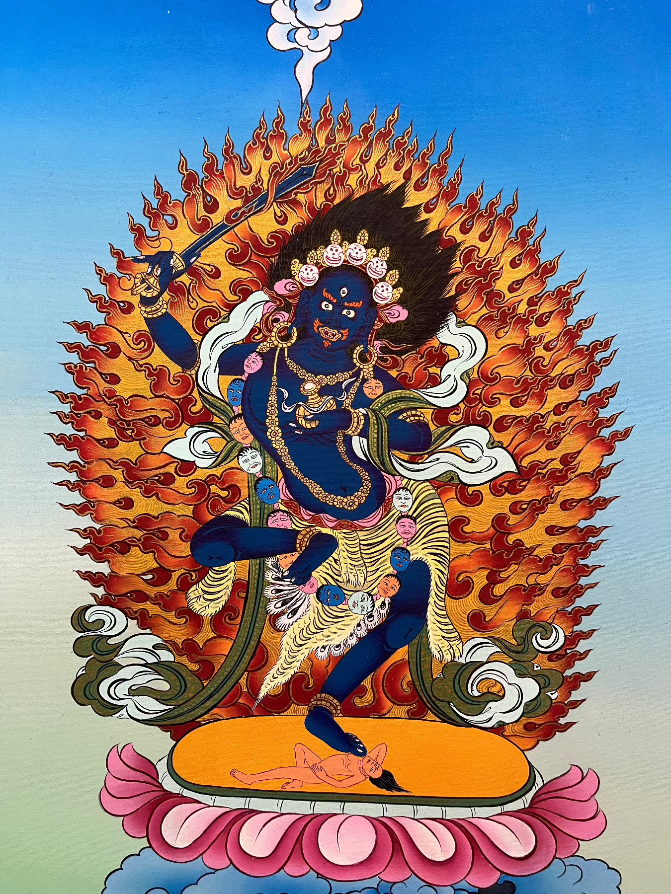 Yeshe Walmo - Semi-Wrathful Protector Deity  Dudjom 
