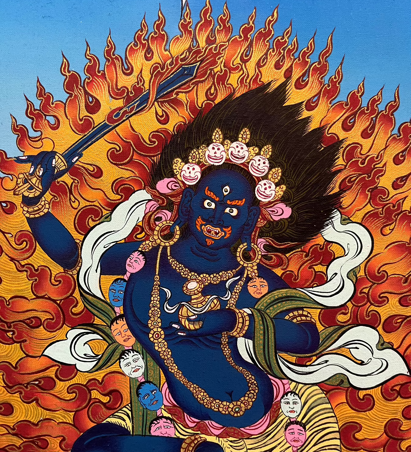 Yeshe Walmo - Semi-Wrathful Protector Deity  Dudjom 