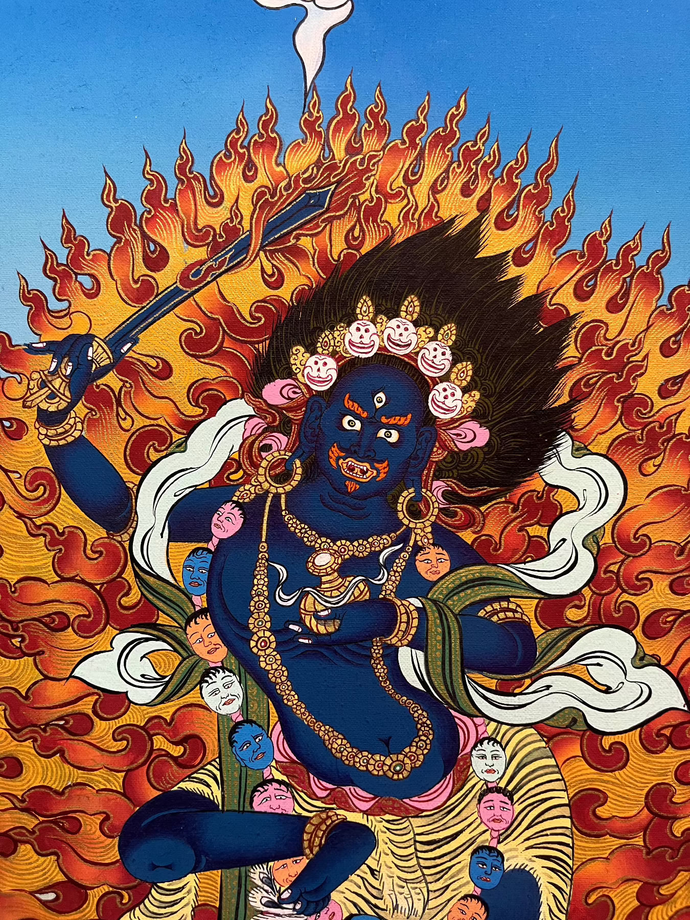 Yeshe Walmo - Semi-Wrathful Protector Deity  Dudjom 