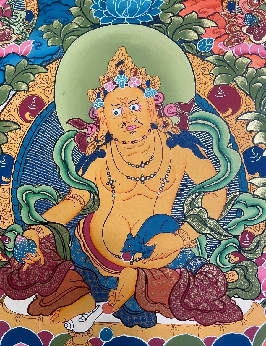 Zambala Thangka Painting - Buddhist Art