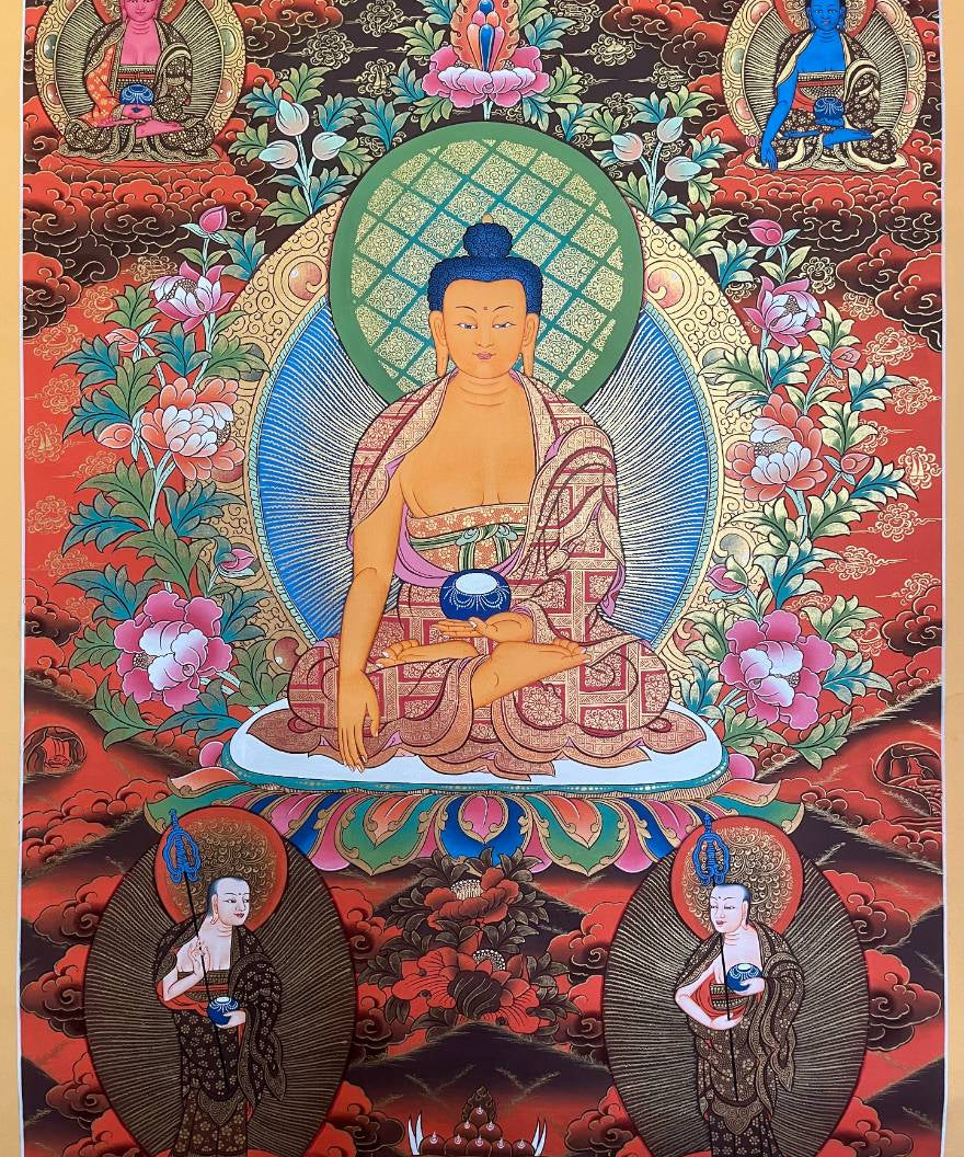 Shakyamuni Buddha Thangka - Tibetan Painting