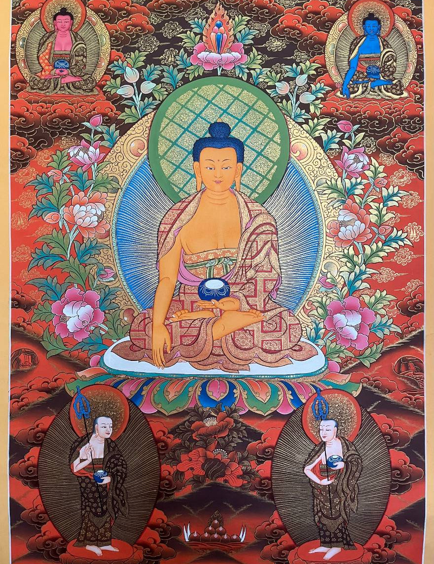 Shakyamuni Buddha Thangka - Tibetan Painting