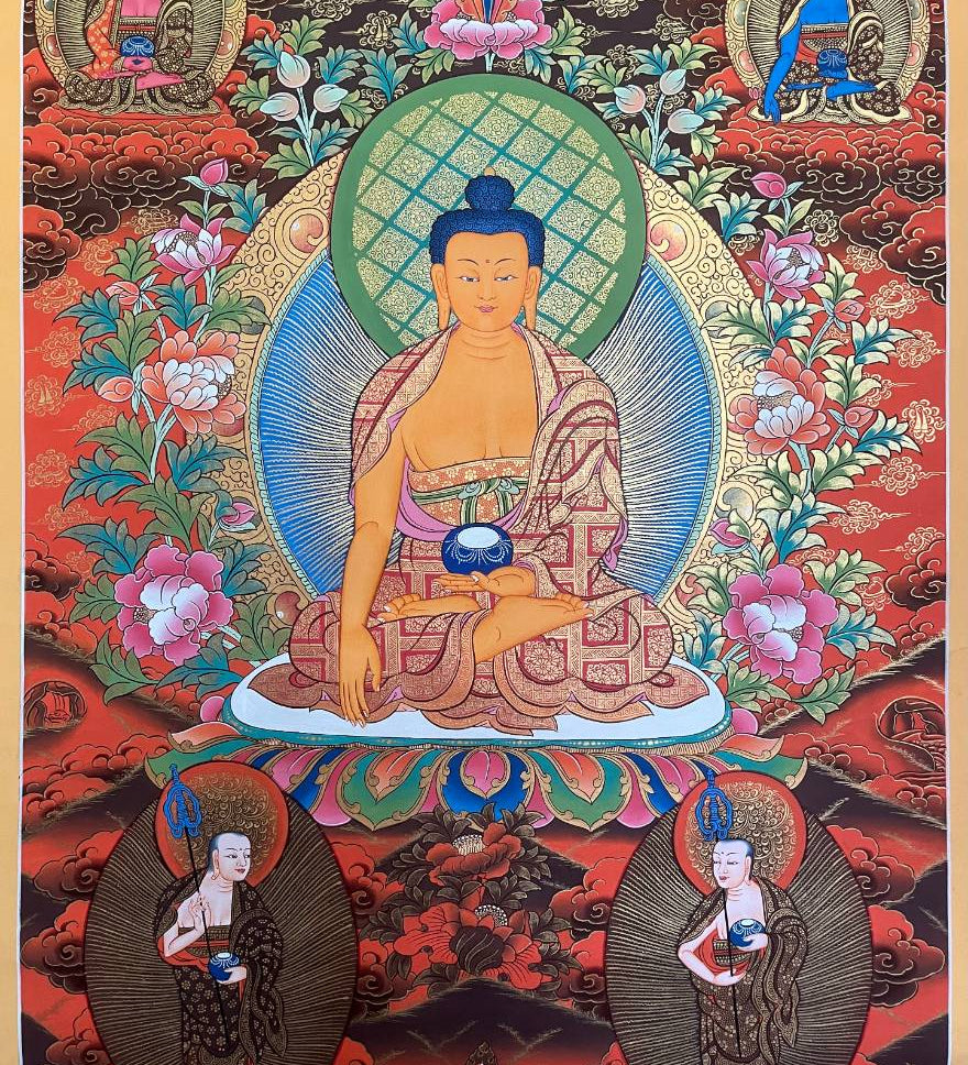 Shakyamuni Buddha Thangka - Tibetan Painting