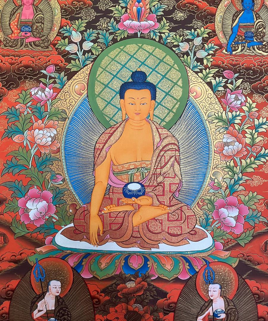 Shakyamuni Buddha Thangka - Tibetan Painting
