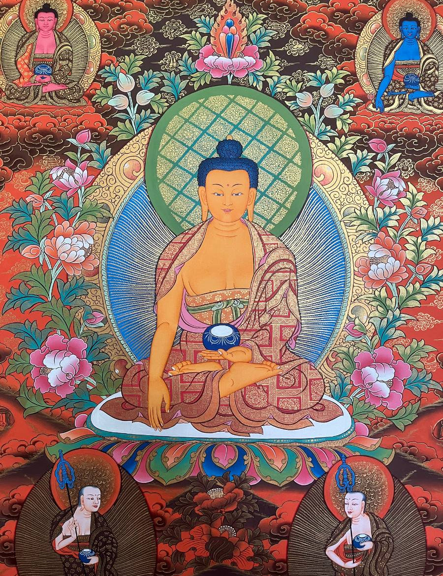 Shakyamuni Buddha Thangka - Tibetan Painting