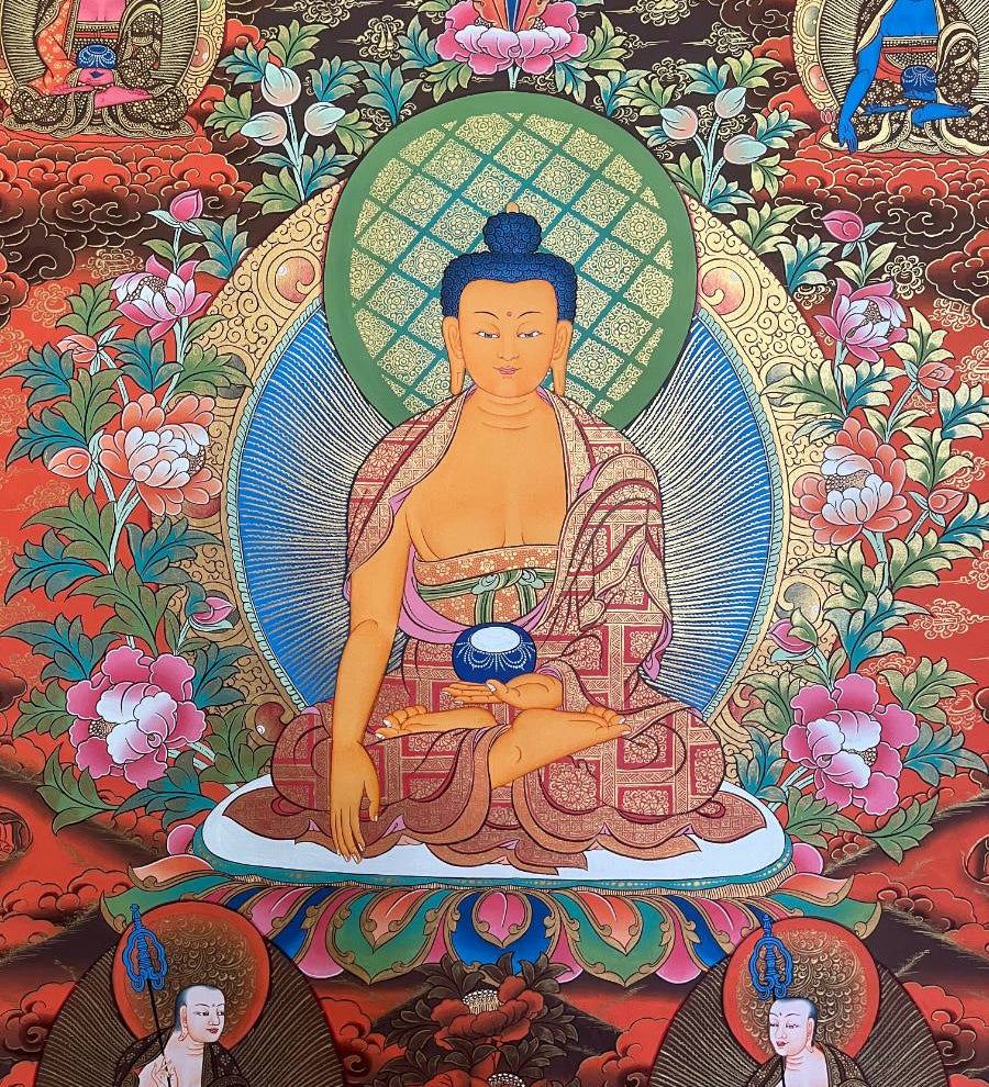 Shakyamuni Buddha Thangka - Tibetan Painting