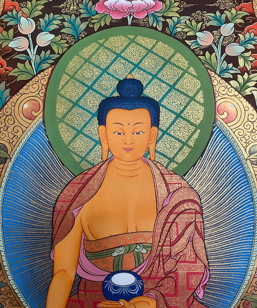 Shakyamuni Buddha Thangka - Tibetan Painting