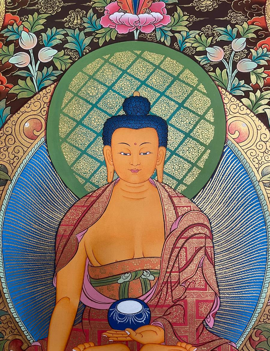 Shakyamuni Buddha Thangka - Tibetan Painting