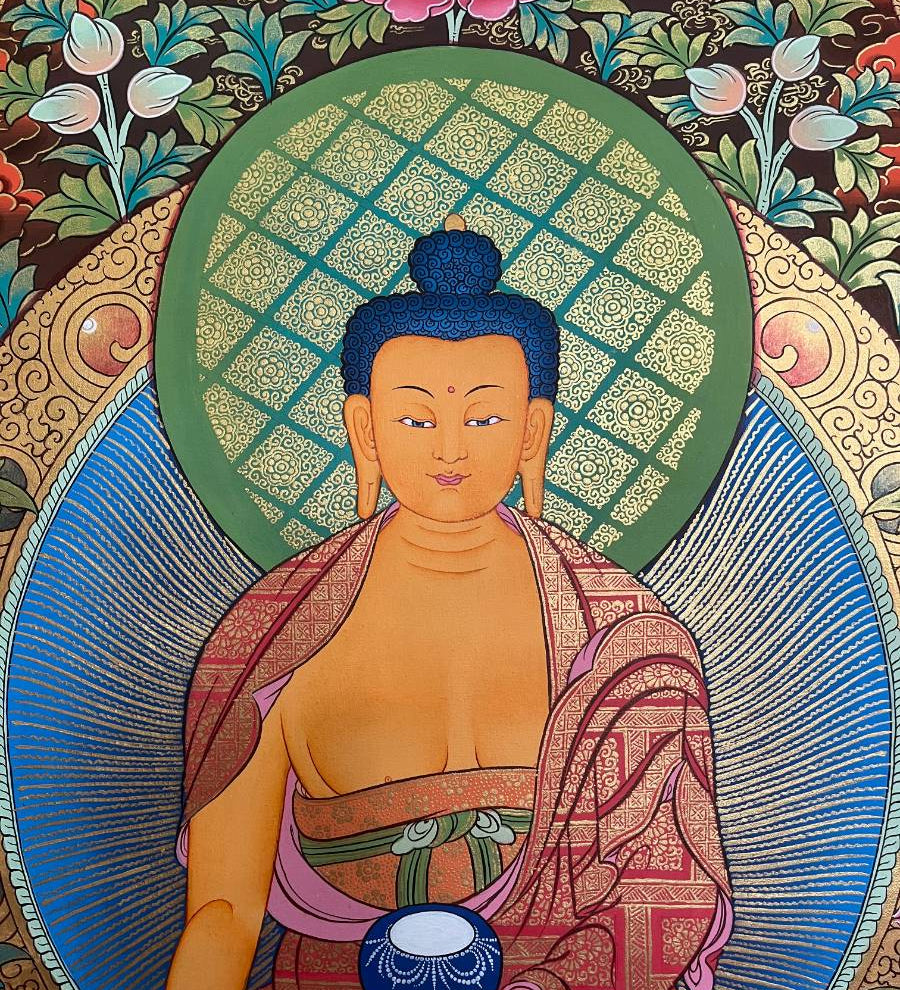Shakyamuni Buddha Thangka - Tibetan Painting