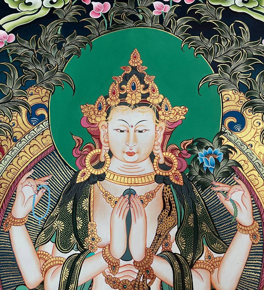 Chengrezi Thangka Painting – Authentic Tibetan Art 