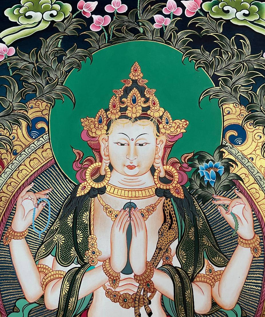 Chengrezi Thangka Painting – Authentic Tibetan Art 