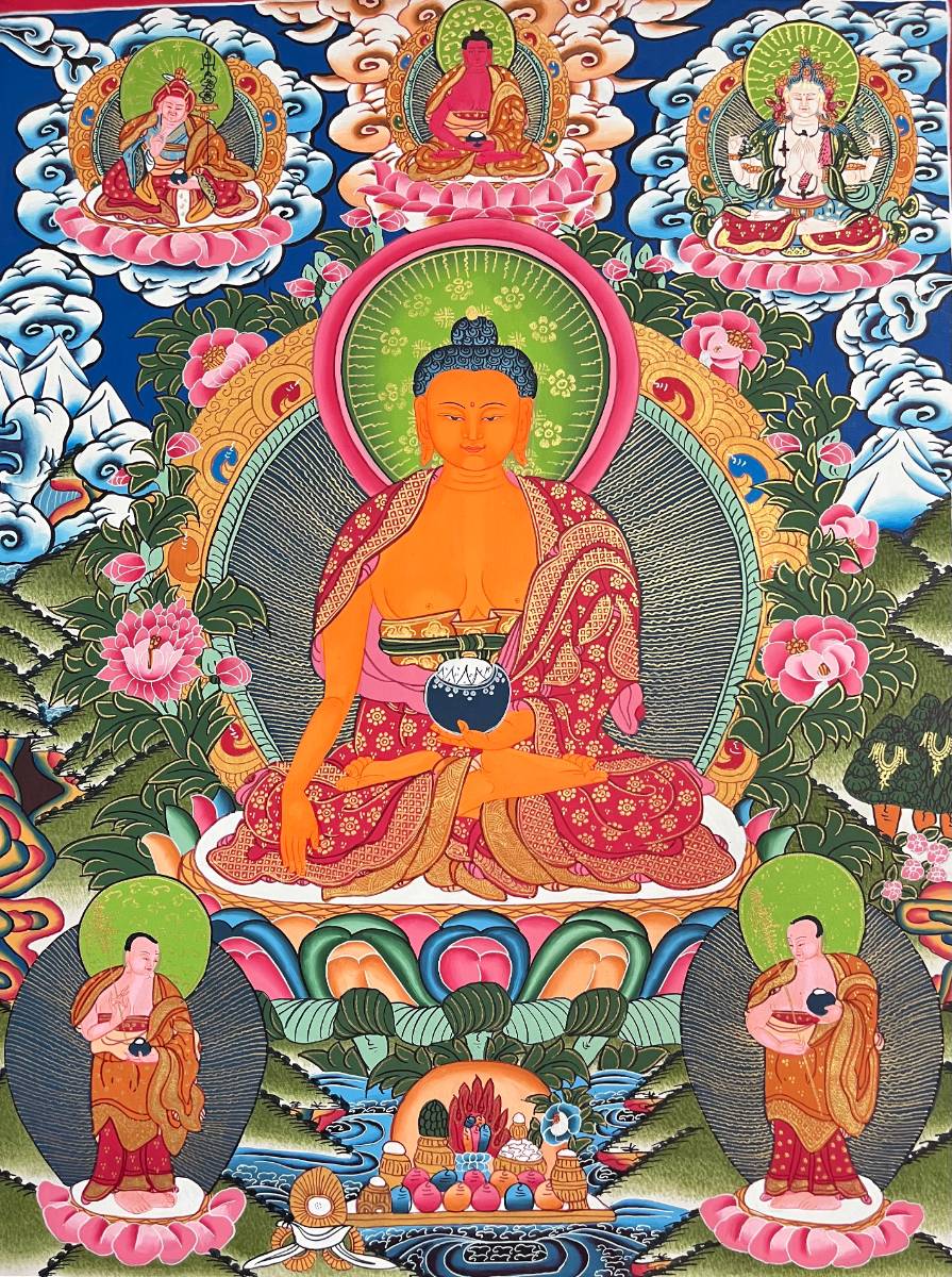 Shakyamuni Buddha Thangka – Tibetan Buddhist Art