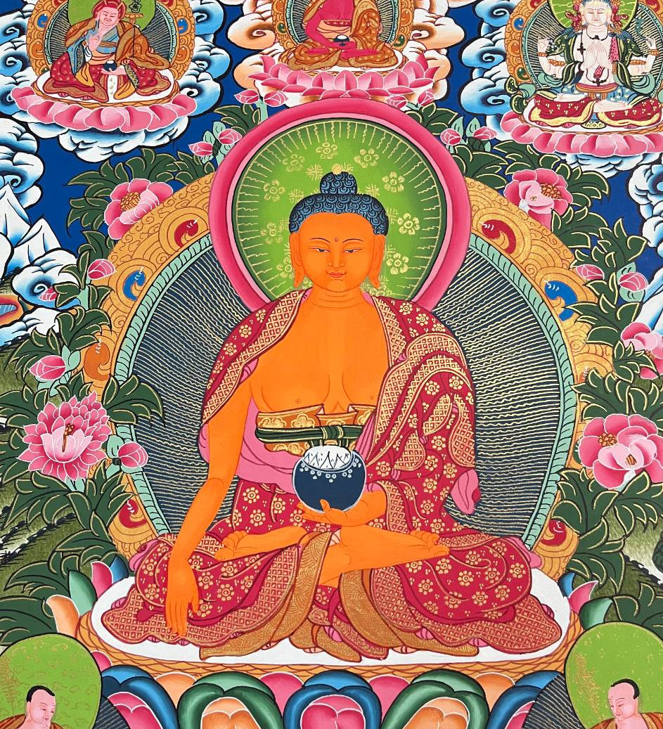 Shakyamuni Buddha Thangka – Tibetan Buddhist Art
